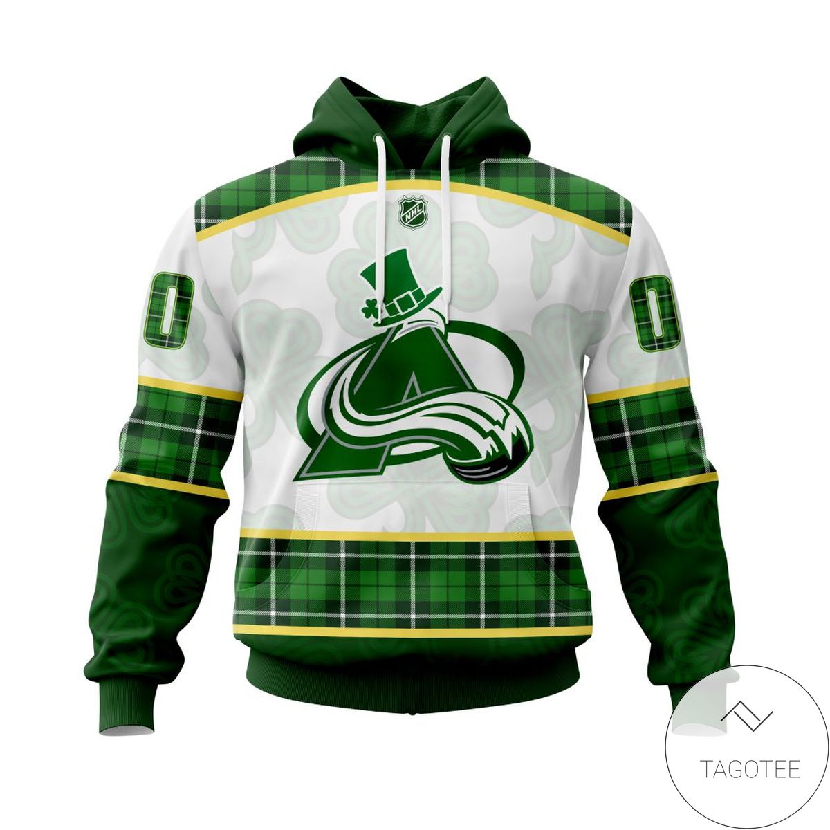 Personalized NHL Colorado Avalanche St.Patrick Days Concepts All Over Print Hoodie