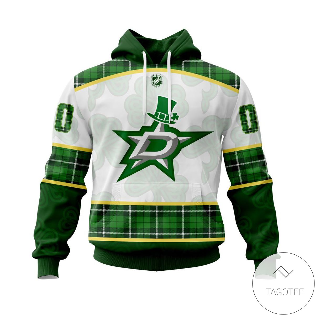 Personalized NHL Dallas Stars St.Patrick Days Concepts All Over Print Hoodie