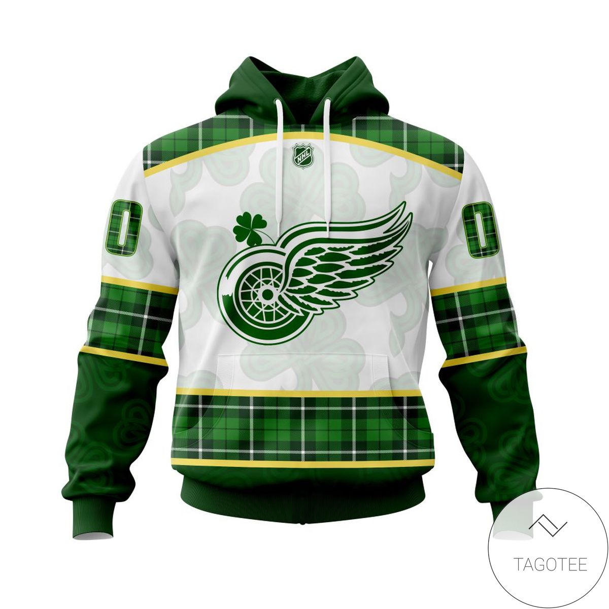 Personalized NHL Detroit Red Wings St.Patrick Days Concepts All Over Print Hoodie