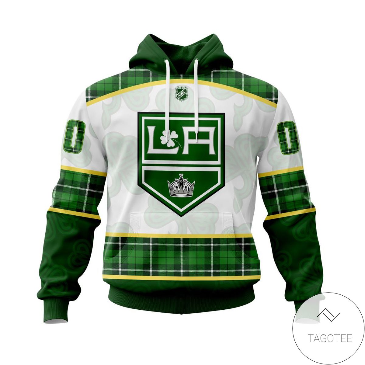 Personalized NHL Los Angeles Kings St.Patrick Days Concepts All Over Print Hoodie