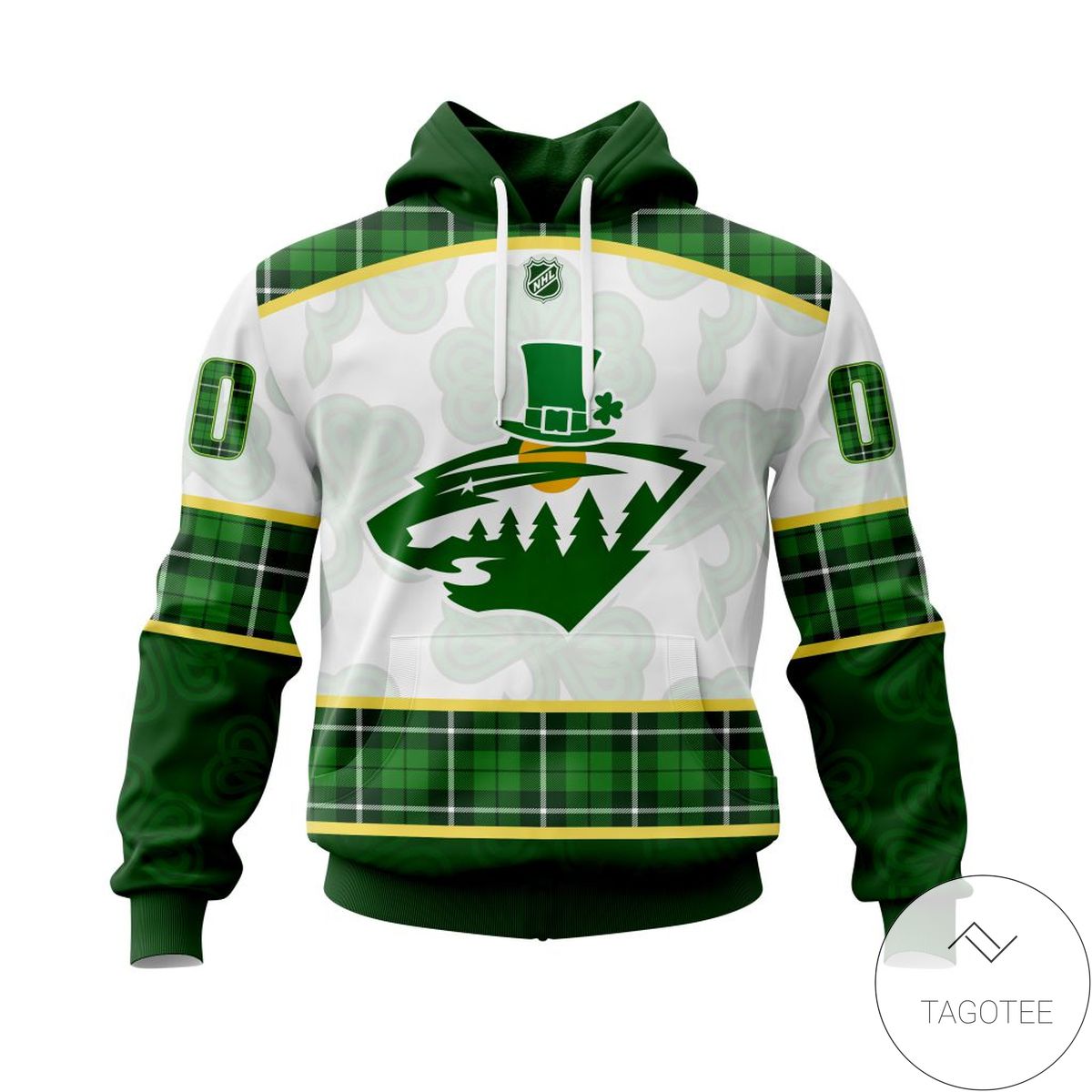 Personalized NHL Minnesota Wild St.Patrick Days Concepts All Over Print Hoodie