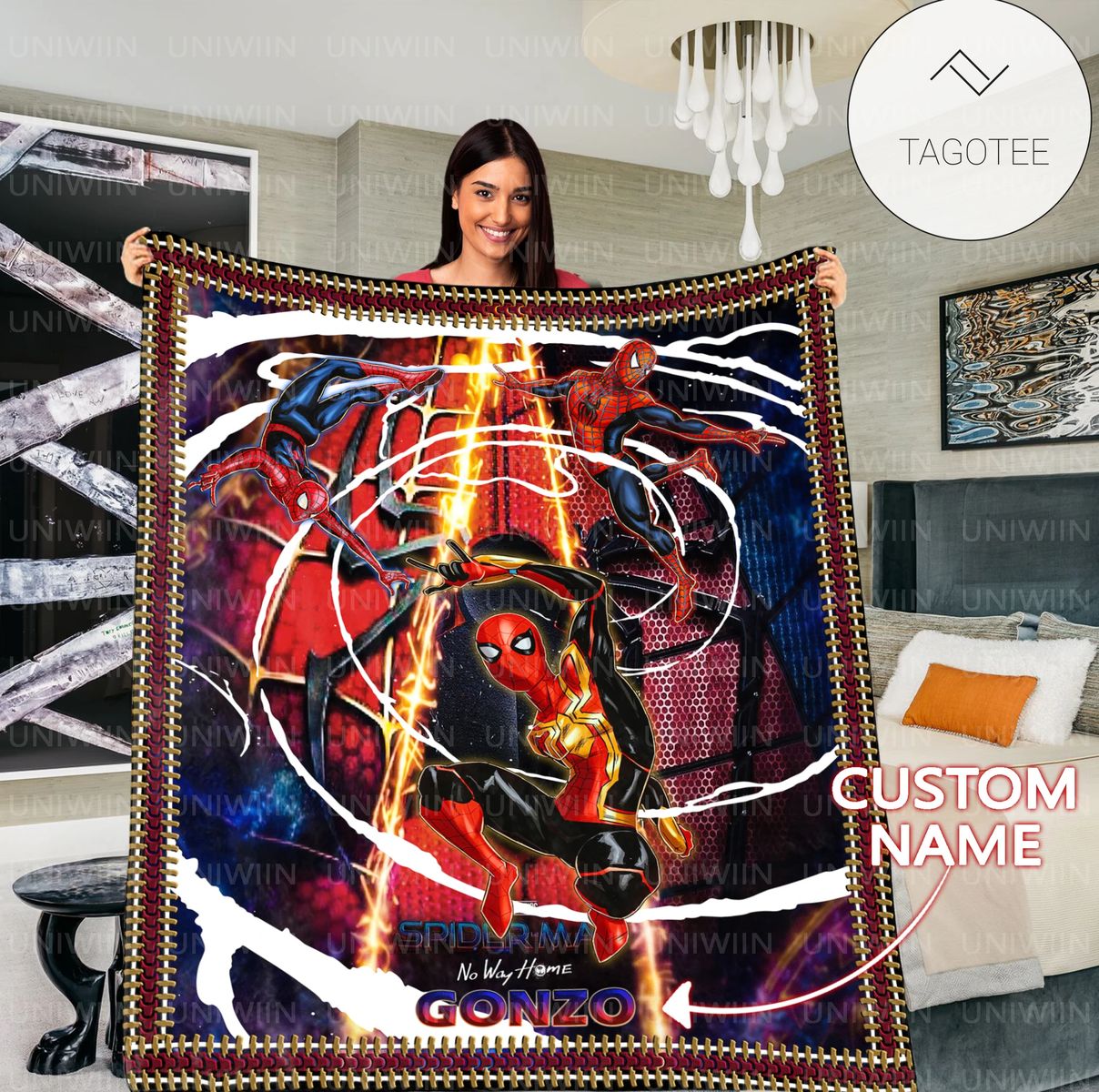 Personalized No Way Home Spiderman Blanket