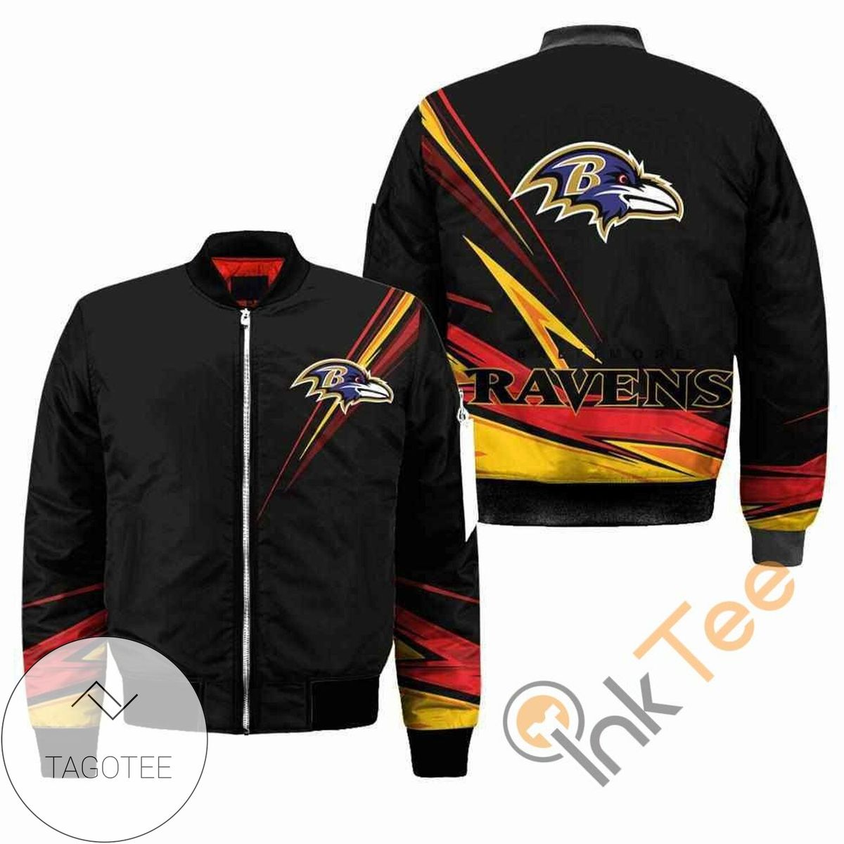 Baltimore Ravens NFL Black Apparel Best Christmas Gift For Fans Bomber Jacket