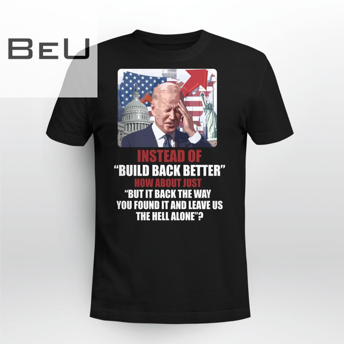 Instead Of Build Back Better How About Just But It Back The Way You Found It And Leave Us The Hell Alone Shirt