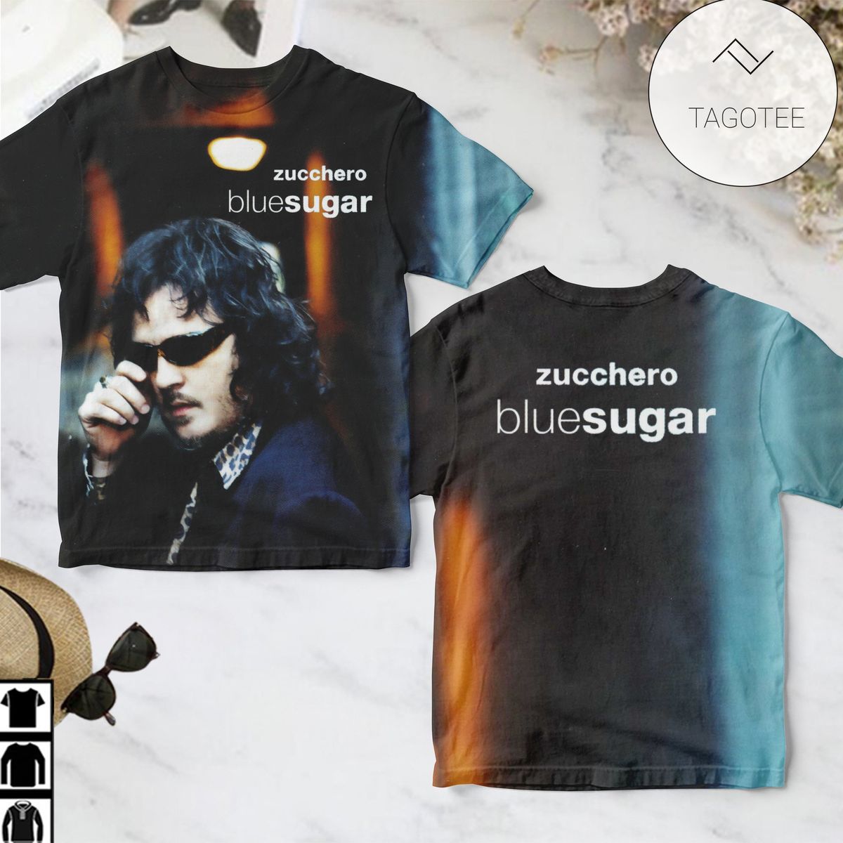 Zucchero Blue Sugar Album Cover Shirt