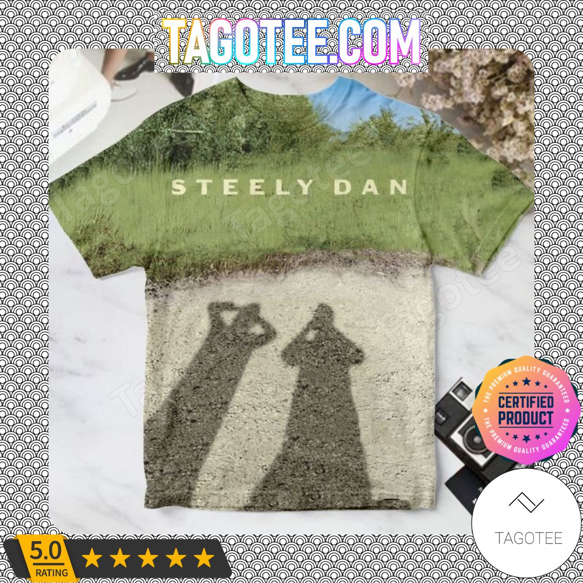 Steely Dan Two Against Nature Album Cover For Fan Shirt